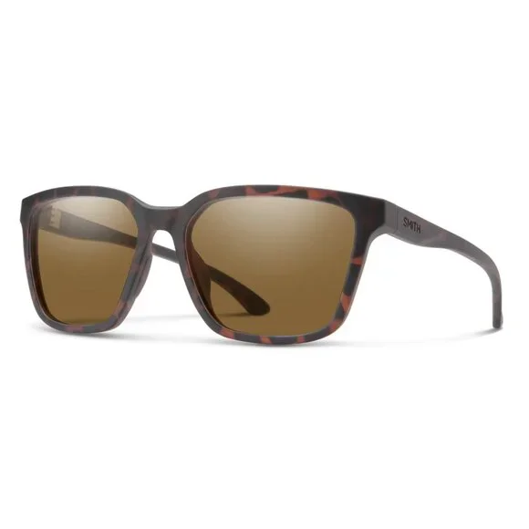SMITH Shoutout Core Matte Tortoise Frame Polarized Brown Lenses Sunglasses - Picture 1 of 15